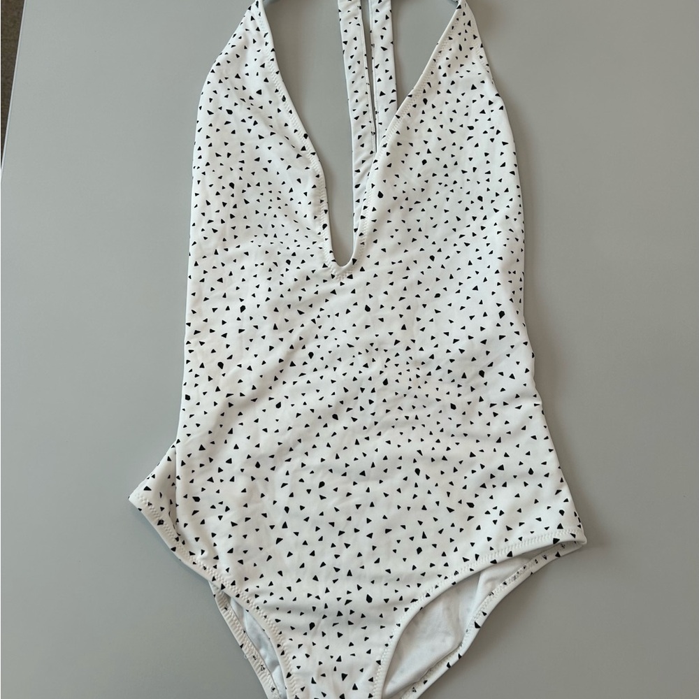 Volcom White Halter Swimsuit